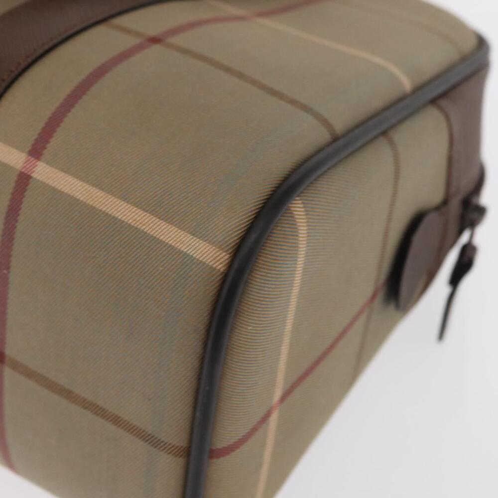 Burberrys Nova Check Boston Bag Canvas Leather Beige Gold Auth ka319 - Picture 16 of 16